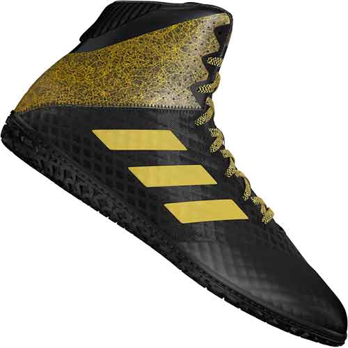 Adidas Mat Wizard 4, Men's Wrestling Boxing Shoes, Black/Gold